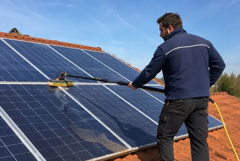 Nettoyage et entretien de panneaux solaires à Amancy